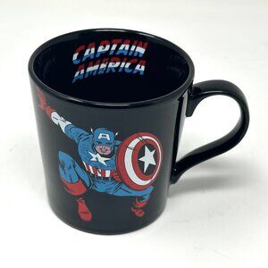 Marvel Vandor Disney Captain American Coffee/Tea Mug Black 12 oz Super Cool!